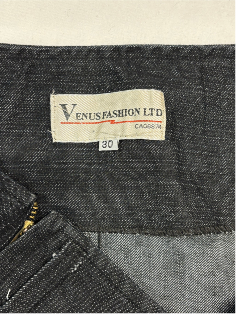 Venus Embroidered Jean Skirt Boho Western Cottagecore Ruffle Midi Size 30 - 673 - Picture 7 of 9